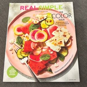 Real Simple Magazine - Summer 2025 The Color Issue   home kitchen cooking beauty